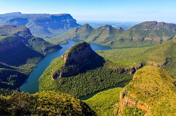 See God's Window while driving through the Blyde River Canyon